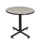 Kobe Kobe Square & Round Tables, Wood, Metal Top, Maple TKB30RNDPL - alternate 1